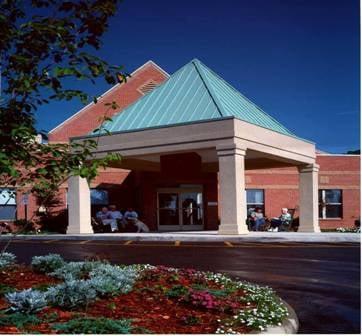 Front entrance to our skilled nursing and rehabilitation center!