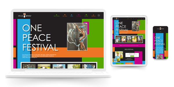 One Peace Festival Website Design / Development