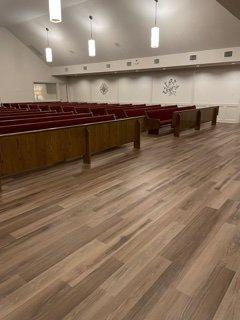 Our updated chapel comfortably seats 275.