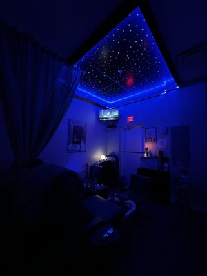 Our star-lit pedicure area