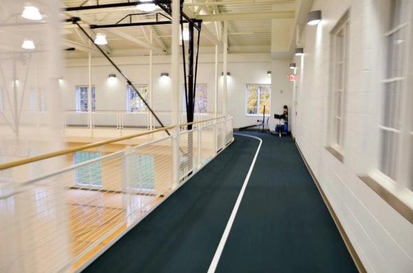 Our indoor walking track is a great place to walk or run whether it is too hot or cold or the weather is rainy.