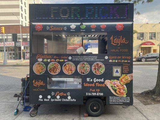 Front of truck & Menu