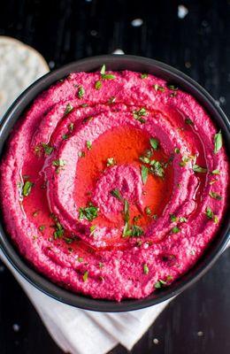 ROSE BEET & SPICE HUMMUS