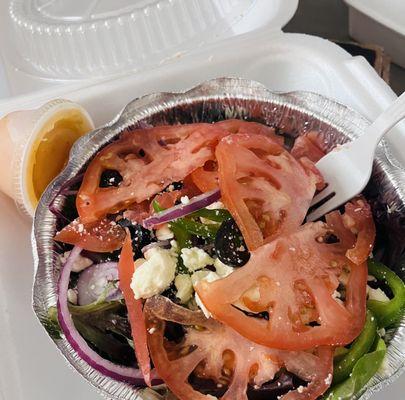 Greek Salad. Loaded with veggies!