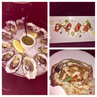 $1 oysters, tuna tartare, seabass