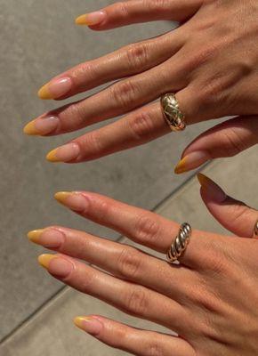 Pretty Yellow Nails for Summer!