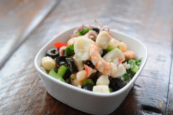 Italian Seafood Salad. One of Many Homemade Salads We Offer