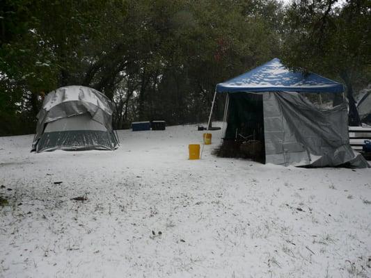 Our campsite, Blue Jay 2013