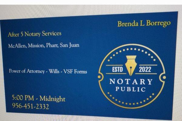 Brenda's Mobile Notary Services