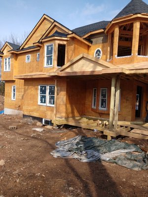 A beautiful home we framed in Upper Saddle River, NJ