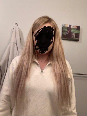 Front of hair extensions