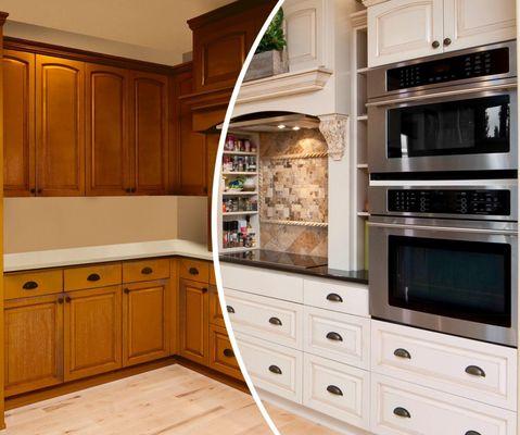 Change the look of your kitchen with fresh white cabinets!