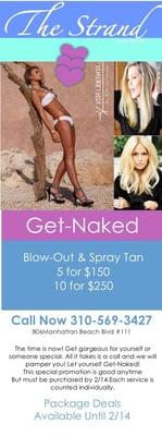 By popular demand our Get Naked package is being extended! Call or text to get yours.