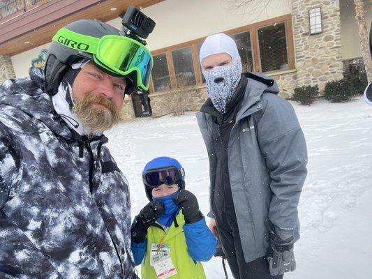 Freezing our tails off at Holiday Valley New York