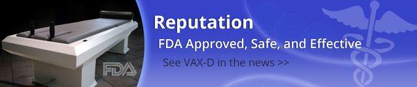 The VAX-D is FDA approved.