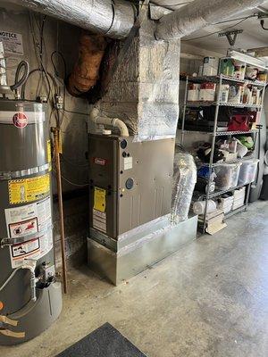 Replaced an 80% furnace with an 95% unit