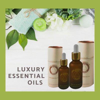 Essential Oils - Great quality oils 100% pure. With beautiful presentation in frosted glass bottles with dropper in an elegant box.