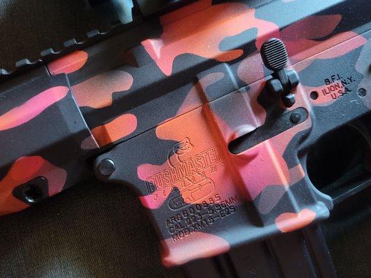 Custom Bushmaster with 2nd Amendment Pride Camouflage