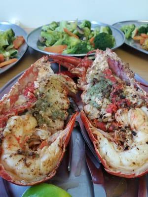 Mouth-watering grilled lobster!!!