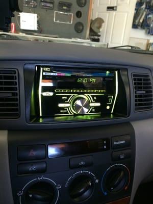 Double din on a corolla