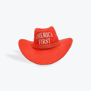 America First Cowboy Hat one size fits all, color Red