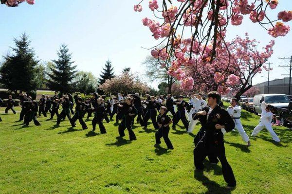 When weather allows we love teaching in the park