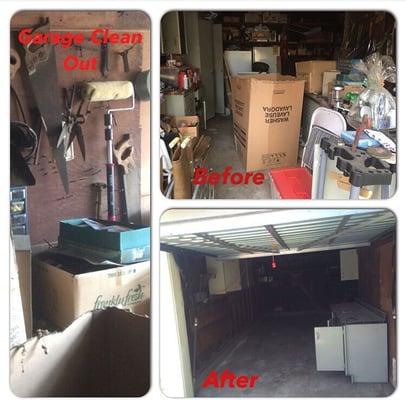 Garage clean out ... We removed junk that was sitting since the 70s.