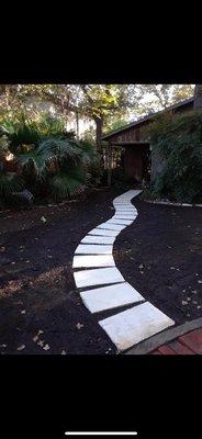 Limestone pathway - Residential