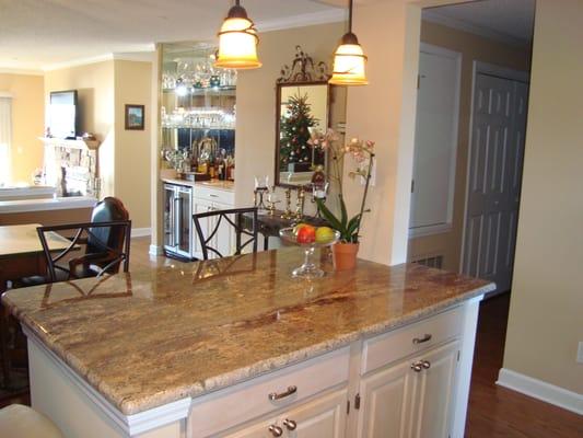 Ken's new kitchen island!!