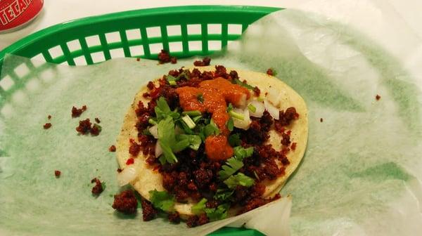 Chorizo taco