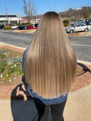 Blonde highlights