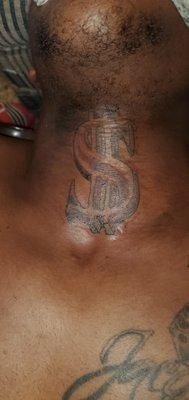 Neck piece Dollar Sign
#GaineyBoyInk