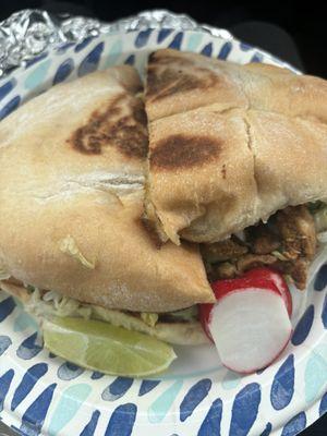 Regular pollo torta( no sour cream nor avocado)