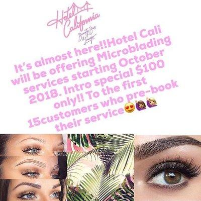 Were introducing our Microblading Services OCT 2018. Special Pricing for Microblading Newbies only $100 (Original Price $350)