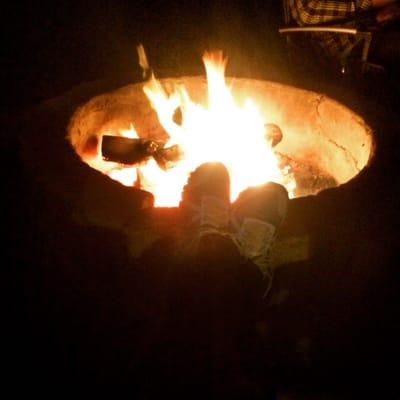 Fire pits available at some sites.