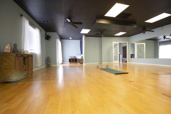 Studio space for yoga and meditation