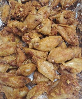 Chicken wings. Plain or sauced.