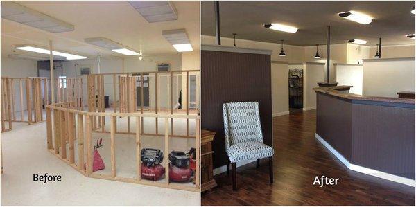 Before and After of an office in Livemore