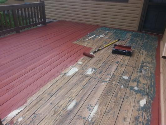 Restoring the back deck