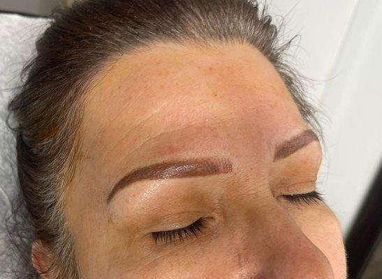 Combo brow coverup