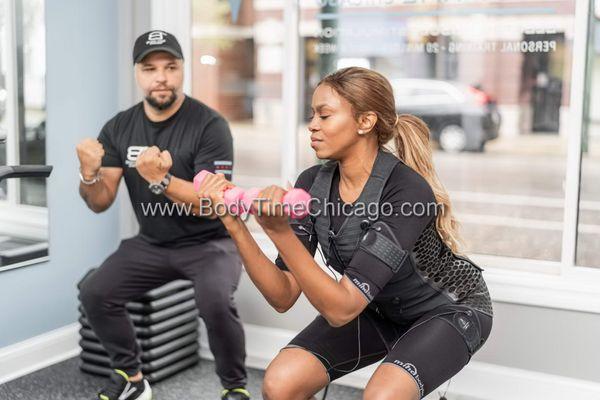 Fast Weight Loss Workout Gym EMS Fitness Studio Chicago  Body Time Chicago  body toning Increase muscle workout Body Time Chicago 2924 N L