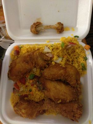 F1 Chicken wings and Pork Fried Rice (+$1)