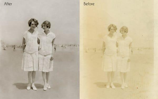 Photo Restoration Before and After