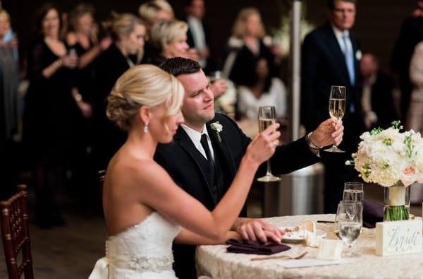 A Toast to the beautiful couple!