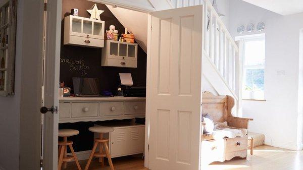 Are you a fan of turning closet space into an office?