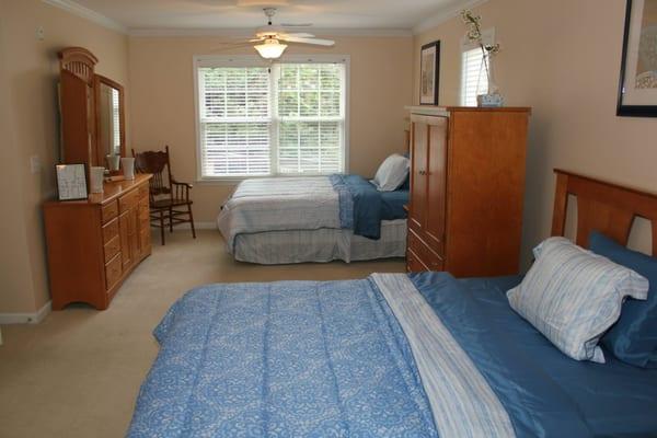 spacious double bedroom