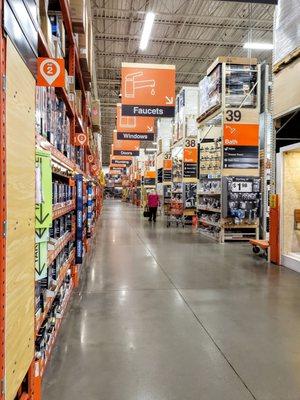 Aisle at The Home Depot Dayton Mall Area