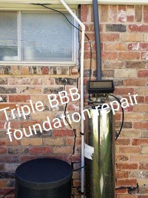 Triple BBB foundation slab repair