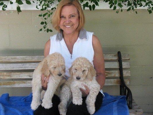 Linda with pups