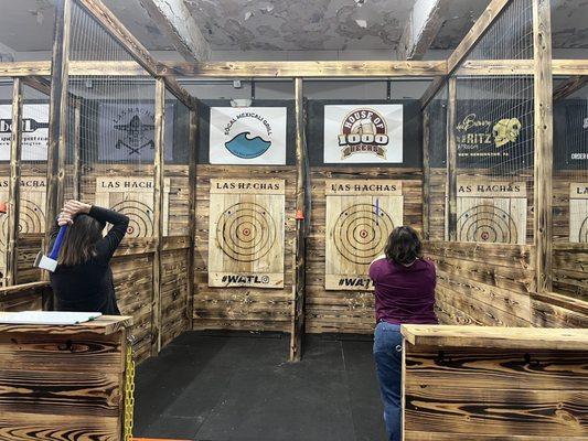 Axe throwing!